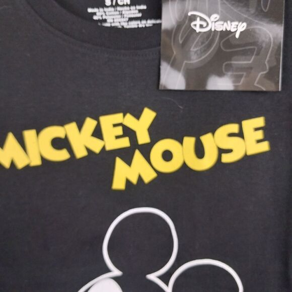 MICKEY MOUSE BLACK TEE. NWT. SIZE S. - Picture 4 of 10
